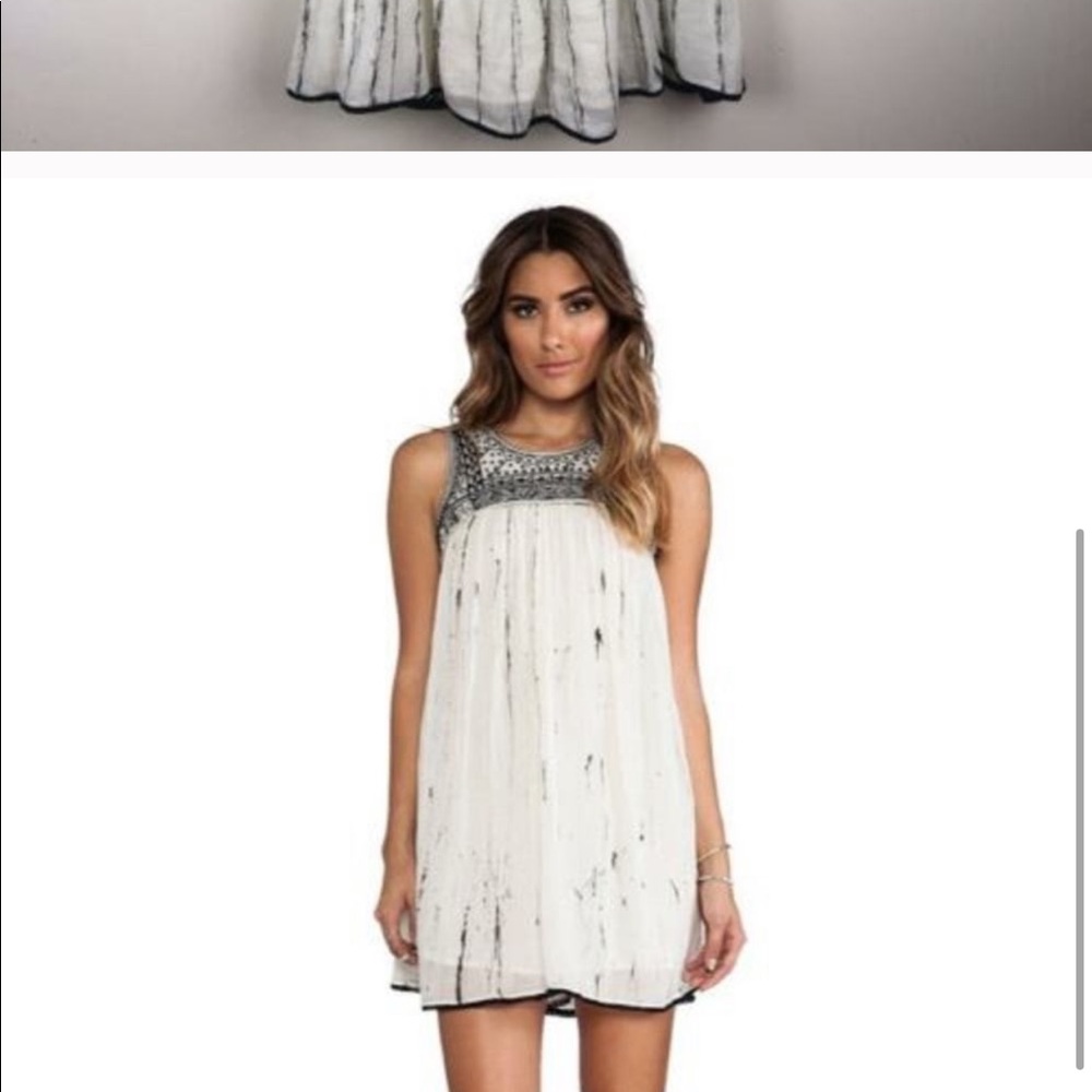 NEW free people Aztec bib dress